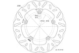Brake Disc Polini 267mm Yamaha Xmax / Tmax