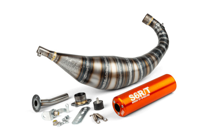 Avgassystem Stage6 R/T 90 - 100cc CNC Orange Derbi