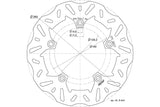 Brake Disc Polini D.260/125mm Kymco People 125 / 200 / 300