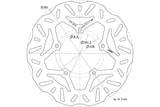 Brake Disc Polini D.263/101mm Peugeot Geopolis 125 / 250 / 300 / 400
