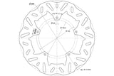 Brake Disc Polini D.260/125mm Piaggio Beverly / Carnaby / X7 / X8 / X9