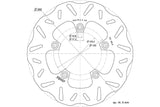 Brake Disc Polini D.260/105mm Kymco X-Citing 250 /300 / 500