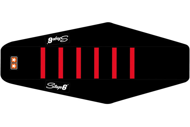 Säteöverdrag Stage6 svart - röd Derbi Senda 2005 - 2010