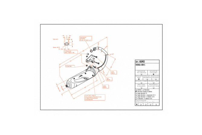 Avgassystem Sito Honda X8R