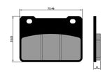 Brake Pads Polini Original front Kymco Maxsym 400