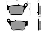 Brake Pads Polini Original rear Kymco Maxsym 400