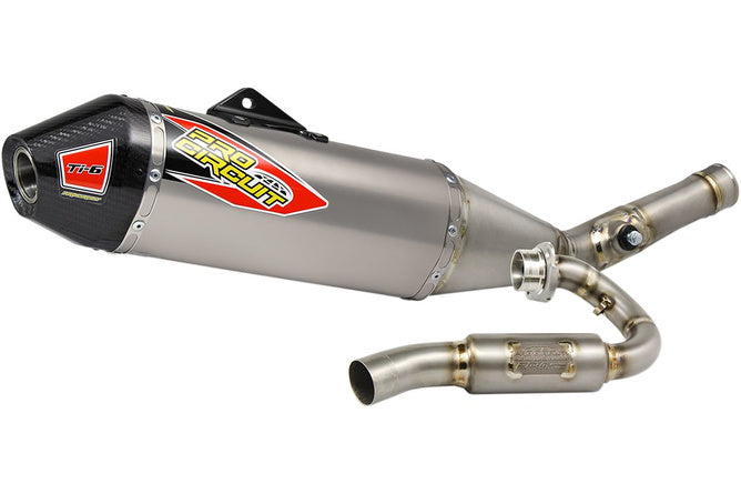 Fullt Avgassystem Pro Circuit TI6 titan / kolfiber KXF 450 2009-2015