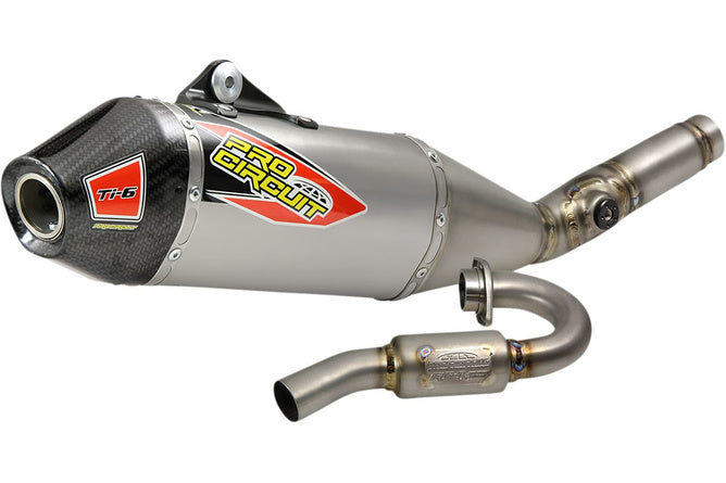 Fullt Avgassystem Pro Circuit TI-6 titan / kolfiber KXF 250 efter 2021