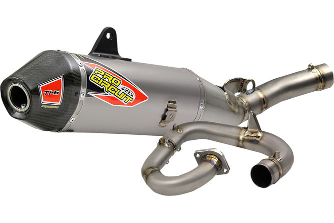 Fullutsläpp Pro Circuit T-6 rostfritt stål / kolfiber YZF 450 efter 2020