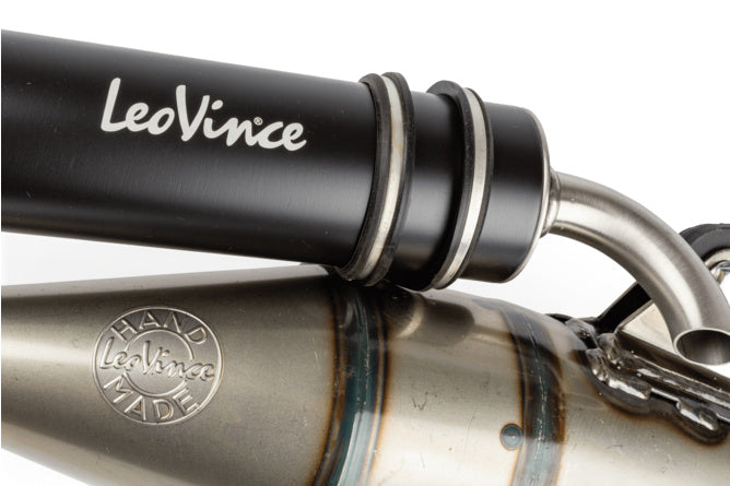 Avgassystem LeoVince Handmade TT Svart Edition Minarelli Horisontell