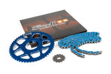 Chain Kit 13x53 - 420 Stage6 aluminium CNC blue Peugeot / Rieju