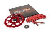 Chain Kit 13x53 - 420 Stage6 aluminium CNC red Peugeot / Motorhispania