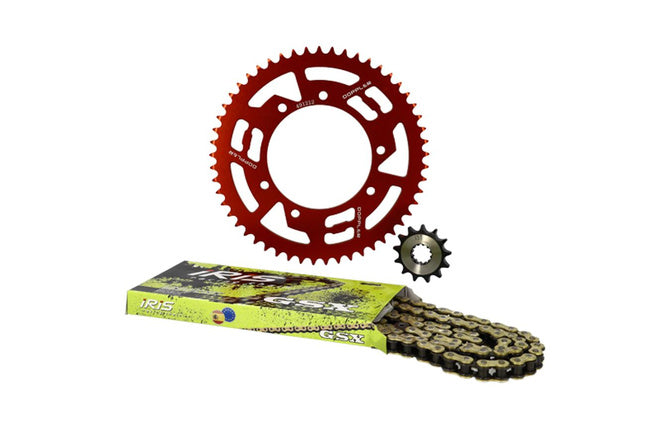 Kedjeset aluminium röd 13x53 - 428 Doppler Sherco 50cc