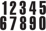 Number Sticker x3 Blackbird #5 13X7cm black