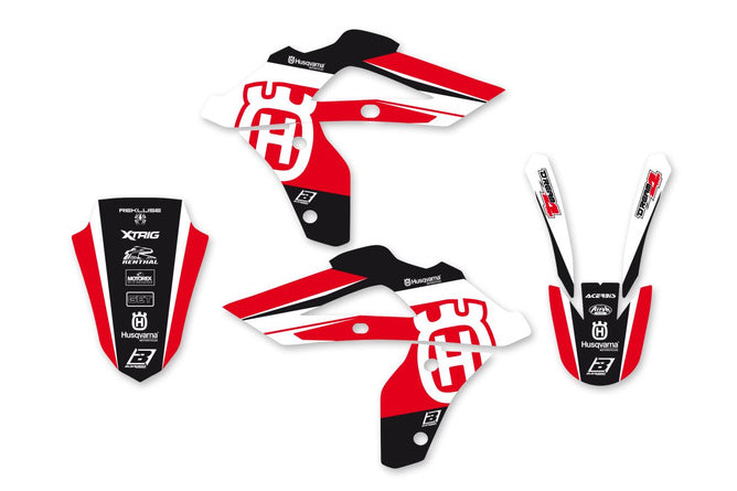 Grafik Kit Blackbird Dream 4 röd Husqvarna CR 125 2006-2008
