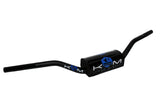 Handlebar MX 28mm with pad KRM black / blue