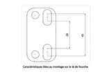 Handlebar Clamps 28mm KRM black / or