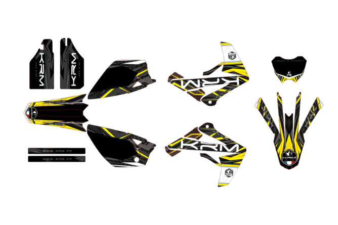 Grafik Kit KRM gul Rieju MRT 2009 - 2022
