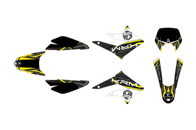 Grafik Kit KRM gul Derbi X-treme 2011 - 2017