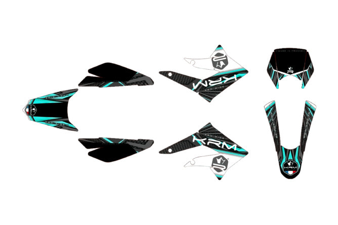 Grafik Kit KRM Turquoise Derbi X-treme 2011 - 2017