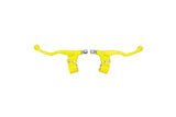 Brake Lever short w/ mount aluminium yellow (x2)
