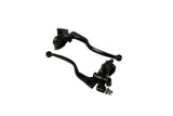 Brake Lever Set w/ mirror mount and brake light switch black