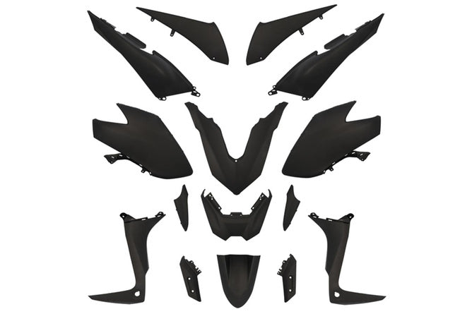 Karosskit 15 delar matt svart Yamaha Tmax 530 2017 - 2019