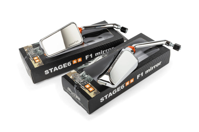 Spegelset F1 Stage6 krom
