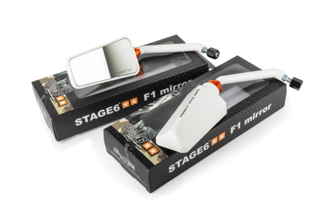 Spegelset F1 Stage6 vit