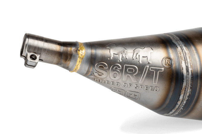 Avgassystem Stage6 R/T 80 - 90cc CNC Röd / Svart Derbi