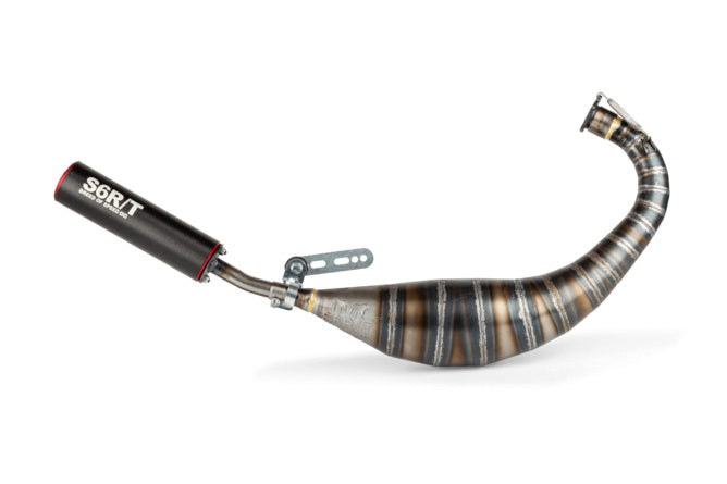 Avgassystem Stage6 R/T 80 - 90cc CNC Röd / Svart Derbi