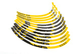 Rim Sticker Kit 10u0022 Stage6 yellow / black