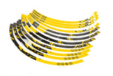 Rim Sticker Kit 10u0022 Stage6 yellow / black