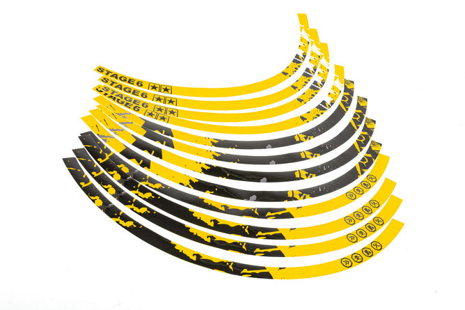 Ramsdekalset 12" Stage6 gul / svart