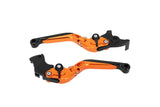 Brake + Clutch Lever adjustableAvoc Black / Orange KTM Duke 125