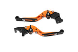 Brake + Clutch Lever adjustableAvoc Black / Orange KTM Duke 125