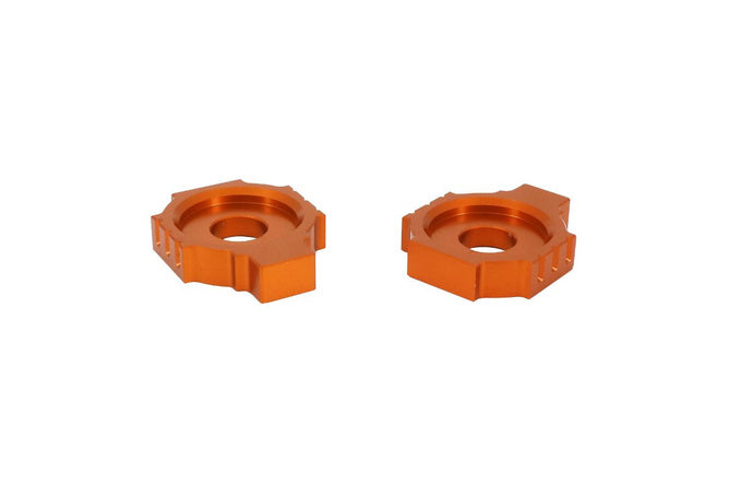 Chain Tensioners (x2) Avoc Orange KTM Duke 125