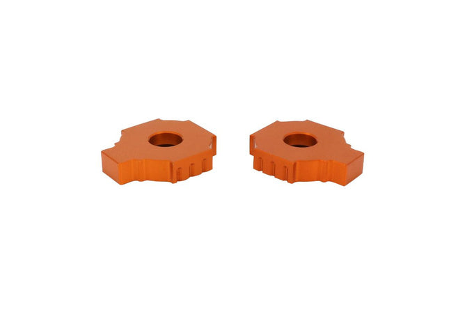 Chain Tensioners (x2) Avoc Orange KTM Duke 125