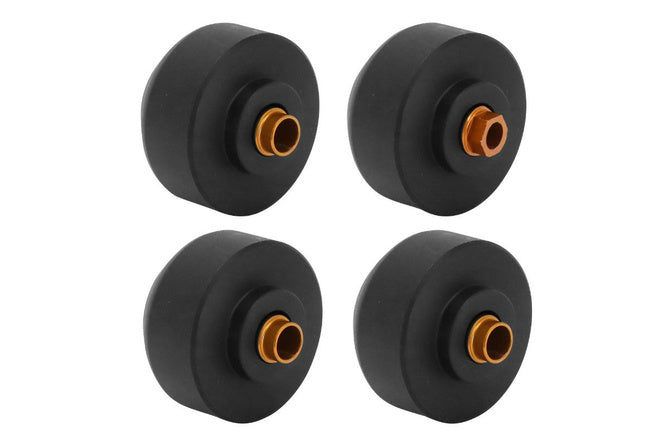 Skyddshattar bak + fram hjulaxel Avoc Svart / Orange KTM Duke 125