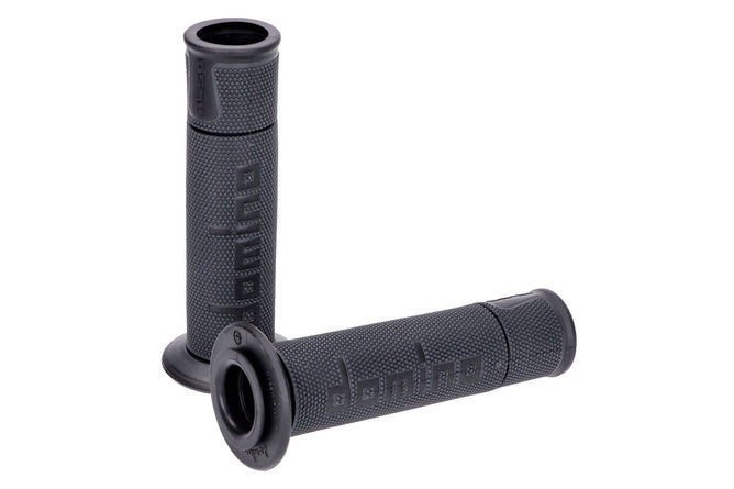 Grips Domino A450 On-Road Racing kolgrå / svart (öppen ände)