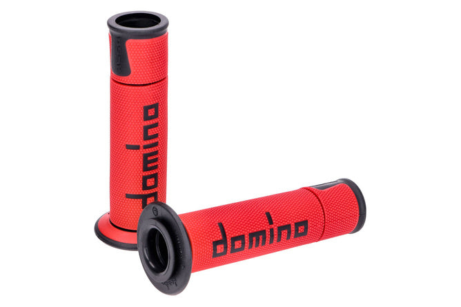 Gripar Domino A450 On-Road Racing röd / svart (öppna ändar)