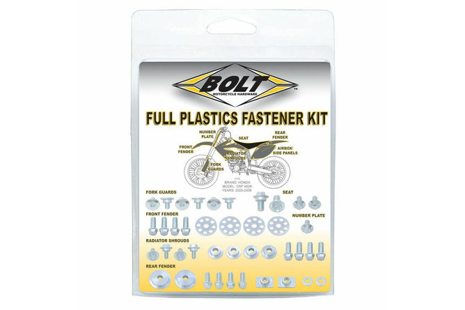 Plastfästen Kit rostfri skruv Honda CRF 250 / 450 2004-2009