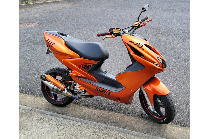 Avgassystem Stage6 Pro Replica MK2 Orange Minarelli horisontell / Kina 2-takts