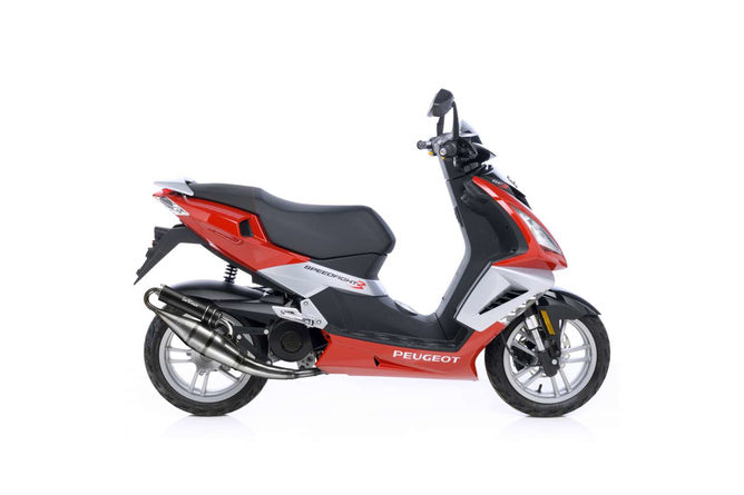 Avgassystem LeoVince HandMade TT Svart Edition Peugeot Speedfight 3