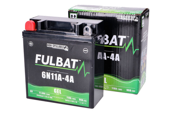 Batteri Fulbat 6N11A-4A 6V 11Ah Gel underhållsfritt