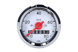 Speedometer 80km/h round d.48mm Simson