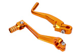 Gear Shift + Kickstart Lever Set foldable gold Simson