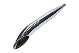Exhaust swiing sidepipe 28/60mm chrome moped