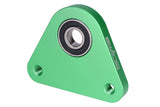 Bearing Plate rear wheel swiing Racing Alu green Piaggio Ciao