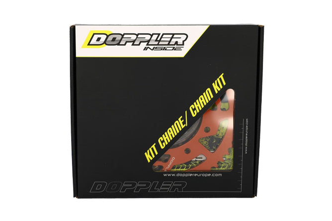 Kedjesats aluminium röd 14x53 - 420 Doppler Derbi Senda DRD